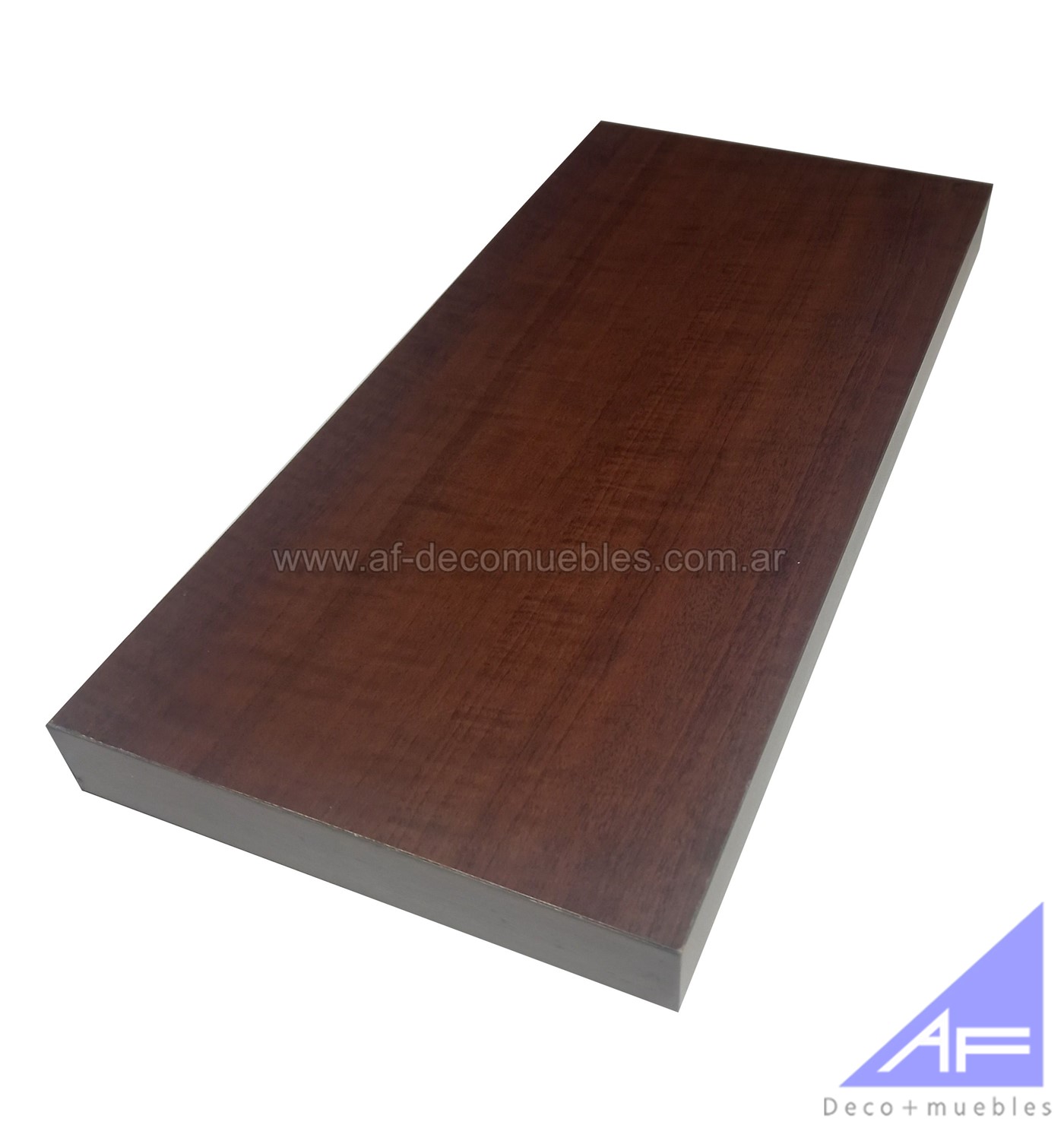 Estante flotante intermedio 20x45cm-tabaco
