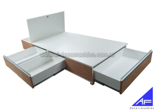 cama cajonera plak 1 plaza 100cm