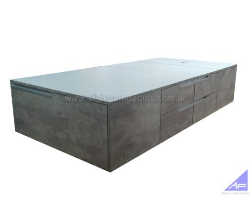 cama cajonera magna 8 de 1 plaza - premium