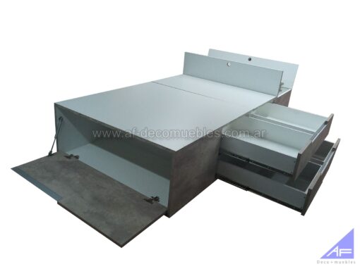 cama cajonera magna 8 de 1 plaza - premium