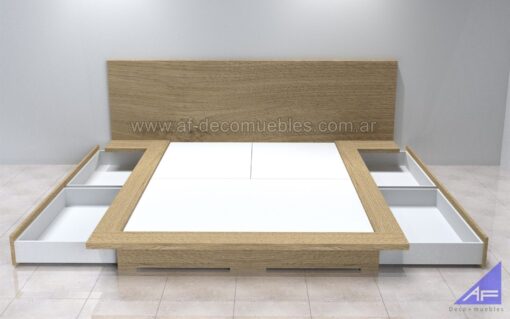 cama oriental cajonera