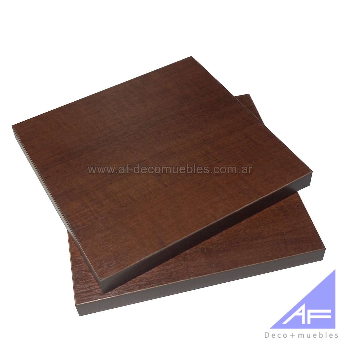 Estante flotante economico 20x20cm tabaco x 2ud.