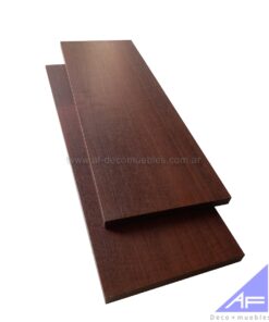 Estante flotante económico 20x60cm tabaco x 2ud.