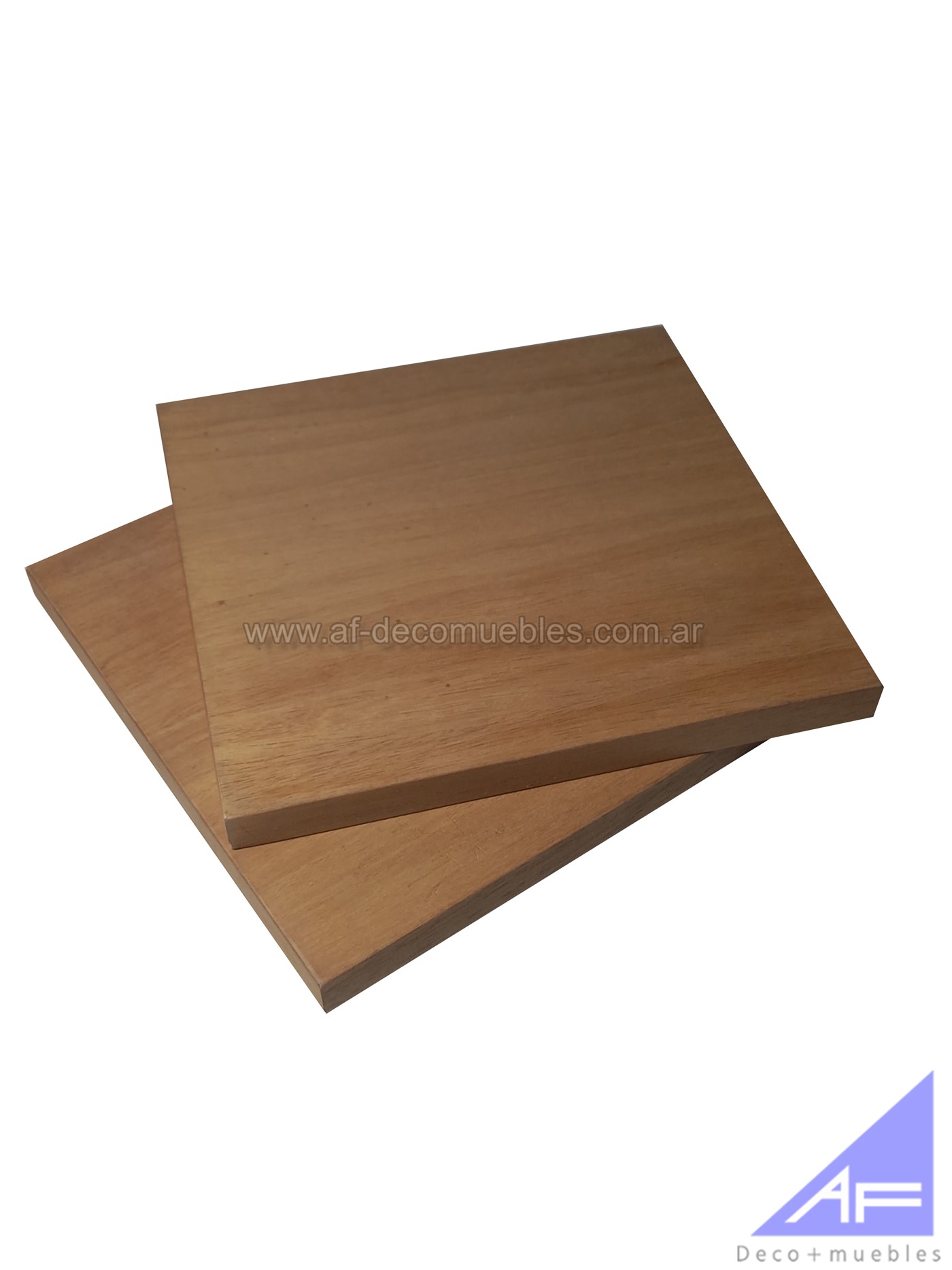 Estante flotante económico 25x25cm enchapado x 2 ud.